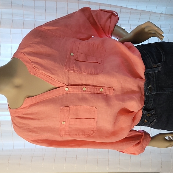 Talbott 100% Linen shirt - Picture 5 of 6